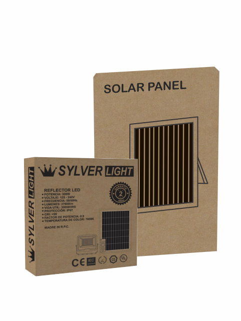 Reflector LED con Panel Solar